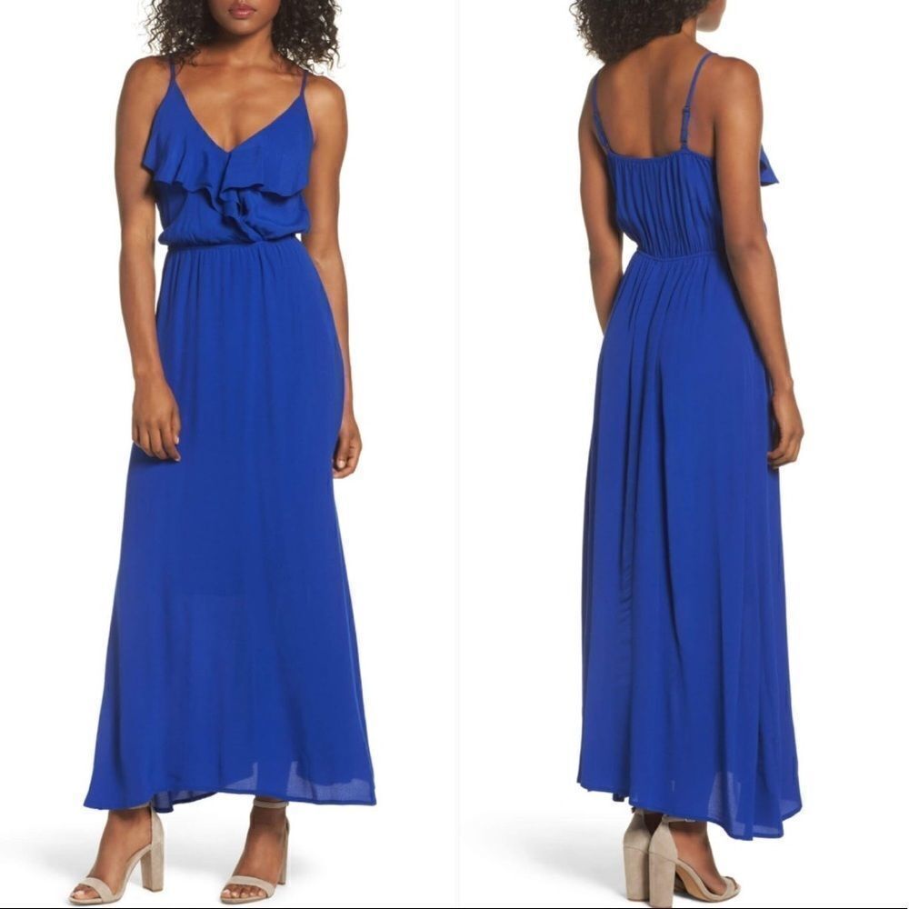 Fraiche by J Blouson Maxi Dress Size Small